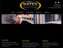 Tablet Screenshot of batesautobody.com